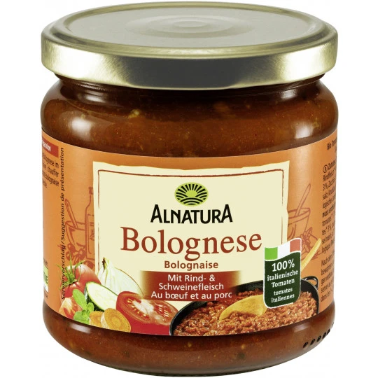 Kulinarik Verkauf -Kulinarik Verkauf bio alnatura bolognese sauce 330ml