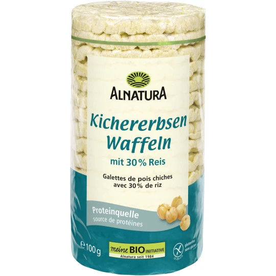 Bio Kichererbsenwaffeln 100G 1 Bio Kichererbsenwaffeln 100G
