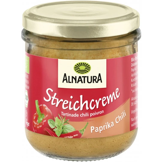 Alnatura Streichcreme Paprika-Chili 180G 1 Alnatura Streichcreme Paprika-Chili 180G