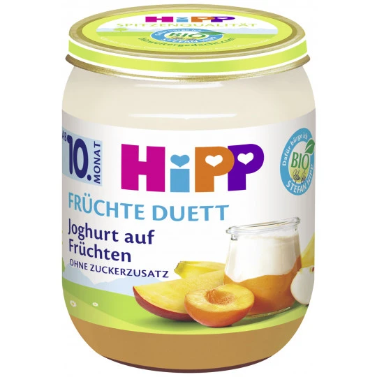 Hipp Bio Früchte Duett Joghurt Auf Früchten Ab 10.Monat 160G 1 Hipp Bio Früchte Duett Joghurt Auf Früchten Ab 10.Monat 160G