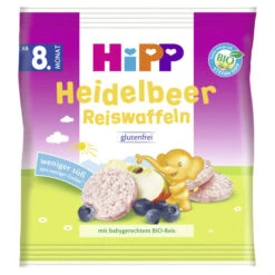 Hipp Bio Reiswaffeln Heidelbeer Ab 8.Monat 30G