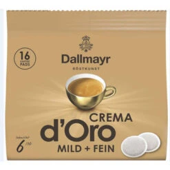 Crema D´Oro Mild & Fein Kaffeepads 16ST 112G