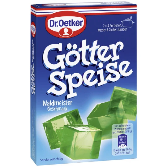 Dr. Oetker Götterspeise Waldmeister-Geschmack 25,2G 1 Dr. Oetker Götterspeise Waldmeister-Geschmack 25,2G