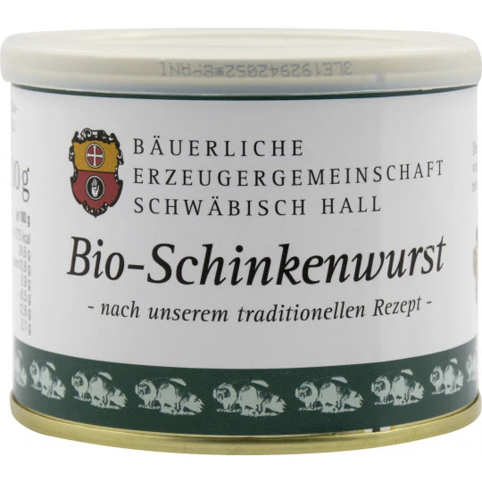 Erzeugergemeinschaft Schwäbisch Hall Bio-Schinkenwurst 200G 1 Erzeugergemeinschaft Schwäbisch Hall Bio-Schinkenwurst 200G