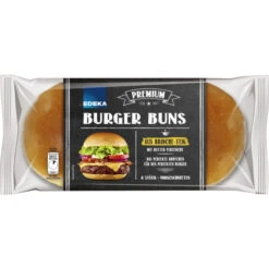 4 Brioche Burger Buns 250G