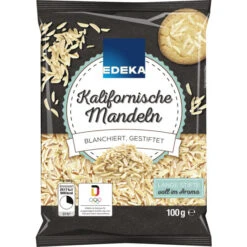 Kalifornische Mandeln Blanchiert, Gestiftelt 100G