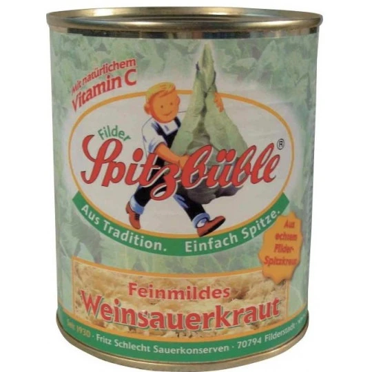 Spitzbüble Feinmildes Weinsauerkraut 810G 1 Spitzbüble Feinmildes Weinsauerkraut 810G
