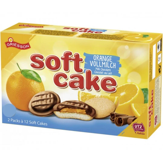 Soft Cake Vollmilch-Orange 300G 1 Soft Cake Vollmilch-Orange 300G