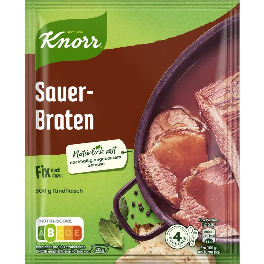 Knorr Fix Sauerbraten 37G 1 Knorr Fix Sauerbraten 37G