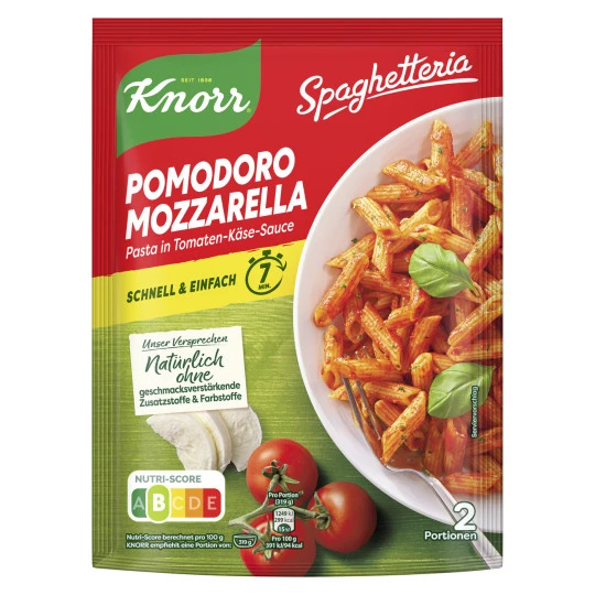 Knorr Spaghetteria Pomodoro Mozzarella 163G 1 Knorr Spaghetteria Pomodoro Mozzarella 163G
