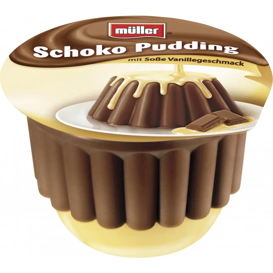 Mueller Schoko Pudding Mit Soße Vanillegeschmack 450G 1 Mueller Schoko Pudding Mit Soße Vanillegeschmack 450G